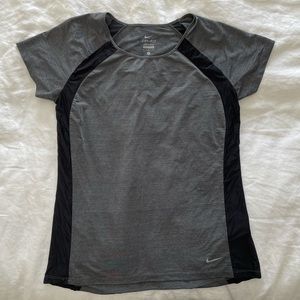 Nike Dri-Fit Gray Actice Tee Shirt Size Medium
